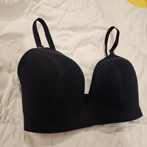 THIRDLOVE Black 24/7 Pima Cotton Wireless Bra Size 36F Multi-Way Strap NWT